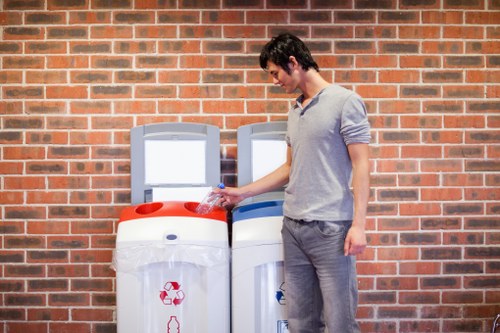 Man and van collecting bulky waste from a terraced house